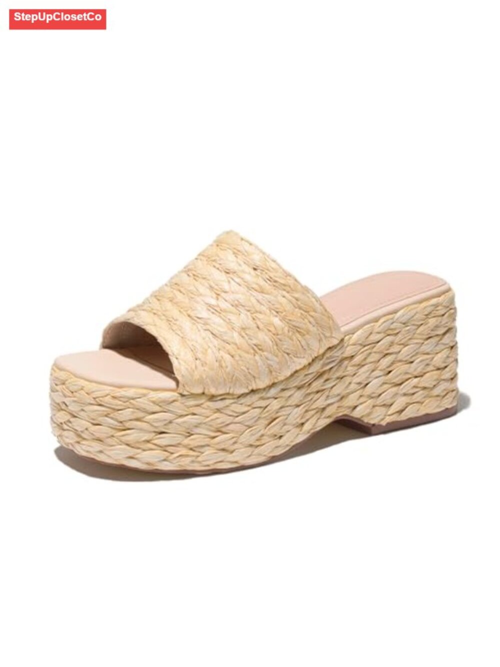 Platform Espadrille Sandals Wedges Slides Flatform Open Toe Beach Sandals